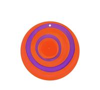 Ambientadores de coche con diseño de círculo naranja, juego de 4 tarjetas colgantes perfumadas de lavanda de larga duración para el interior del vehículo, decoración de fragancia impresa de doble cara