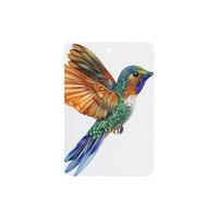Ambientadores de coche con diseño de colibrí en pleno vuelo, 4 unidades, tarjetas perfumadas colgantes, tarjetas perfumadas para tabletas de aromaterapia de coche