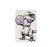 Ambientadores de coche con diseño de dinosaurio con bola de discoteca, 4 unidades, tarjetas perfumadas colgantes, tarjetas perfumadas para coche, tabletas de aromaterapia