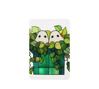 Ambientadores de coche con diseño de dos bonitos fantasmas en maceta verde, 4 tarjetas perfumadas colgantes, tarjetas perfumadas para coche, tabletas de aromaterapia