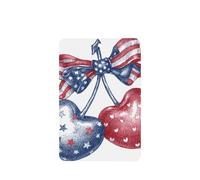 Ambientadores de coche con diseño de dos cerezas con bandera estadounidense, 4 tarjetas perfumadas colgantes, tarjetas perfumadas para coche, tabletas de aromaterapia