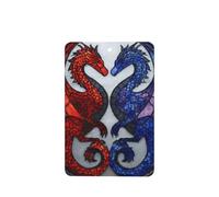 Ambientadores de coche con diseño de dos dragones, 4 unidades, tarjetas perfumadas colgantes, tarjetas perfumadas para coche, tabletas de aromaterapia