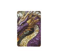 Ambientadores de coche con diseño de dragón morado y dorado, 4 unidades, tarjetas perfumadas colgantes, tarjetas perfumadas para coche, tabletas de aromaterapia