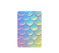 Ambientadores de coche con diseño de escamas de sirena arcoíris, 4 unidades, tarjetas perfumadas colgantes, tarjetas perfumadas para coche, tabletas de aromaterapia