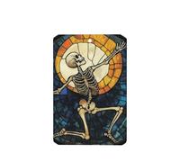 Ambientadores de coche con diseño de esqueleto espeluznante de vidrieras, 4 unidades, tarjetas perfumadas colgantes, tarjetas perfumadas para coche, tabletas de aromaterapia