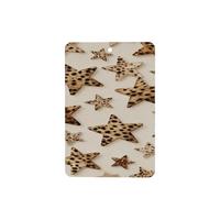Ambientadores de coche con diseño de estrellas con textura de leopardo, 4 unidades, tarjetas perfumadas colgantes, tarjetas perfumadas para coche, tabletas de aromaterapia