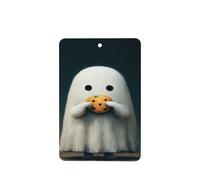 Ambientadores de coche con diseño de fantasma, 4 unidades, tarjetas perfumadas colgantes, tarjetas perfumadas para coche, tabletas de aromaterapia