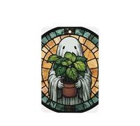 Ambientadores de coche con diseño de fantasmas blancos, 4 unidades, tarjetas perfumadas colgantes, tarjetas perfumadas para coche, tabletas de aromaterapia