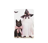 Ambientadores de coche con diseño de fantasmas y perros negros, 4 unidades, tarjetas perfumadas colgantes, tarjetas perfumadas para coche, tabletas de aromaterapia