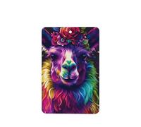 Ambientadores de coche con diseño de flama arcoíris, retrato de flores de neón, 4 unidades, tarjetas perfumadas para colgar, tarjetas perfumadas para coche, tabletas de aromaterapia