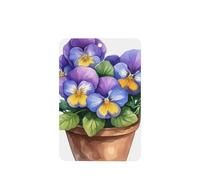 Ambientadores de coche con diseño de flor de pensamiento de acuarela, 4 unidades, tarjetas perfumadas colgantes, tarjetas perfumadas para coche, tabletas de aromaterapia