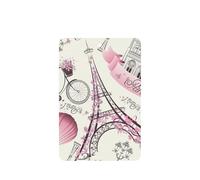 Ambientadores de coche con diseño de flores de la torre de París, 10 unidades, para hojas colgantes perfumadas para baño, con cuerda