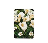 Ambientadores de coche con diseño de flores de lirio de cala, 4 unidades, tarjetas perfumadas colgantes, tarjetas perfumadas para coche, tabletas de aromaterapia