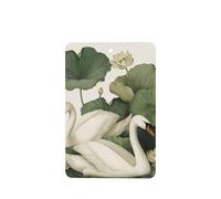 Ambientadores de coche con diseño de flores de lirio de loto de dos cisnes, 4 unidades, tarjetas perfumadas colgantes, tarjetas perfumadas para coche, tabletas de aromaterapia