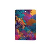 Ambientadores de coche con diseño de flores de luna y tigre de la selva, 4 unidades, tarjetas perfumadas colgantes, tarjetas perfumadas para coche, tabletas de aromaterapia