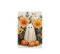 Ambientadores de coche con diseño de flores fantasmas blancas de Halloween, calabazas, 4 unidades, tarjetas perfumadas colgantes, tarjetas perfumadas para coche, tabletas de aromaterapia