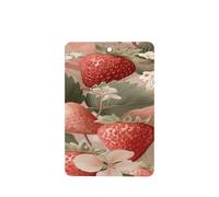 Ambientadores de coche con diseño de fresas y hojas botánicas, 4 unidades, tarjetas perfumadas colgantes, tarjetas perfumadas para coche, tabletas de aromaterapia