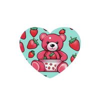 Ambientadores de coche con diseño de frijol de fresa dulce, 4 unidades, pastillas de aromaterapia colgantes en forma de corazón, ambientadores perfumados para dormitorio y baño