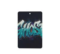 Ambientadores de coche con diseño de graffiti de letras fantasma, 4 unidades, tarjetas perfumadas para colgar, tarjetas perfumadas para coche, tabletas de aromaterapia