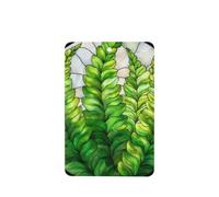 Ambientadores de coche con diseño de hojas de helecho verde fresco y joven, 4 unidades, tarjetas perfumadas colgantes, tarjetas perfumadas para coche, tabletas de aromaterapia