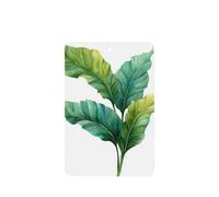 Ambientadores de coche con diseño de hojas de selva, 4 unidades, tarjetas perfumadas para colgar en tabletas de aromaterapia