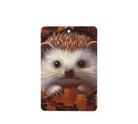 Ambientadores de coche con diseño de hojas otoñales de erizo, 4 unidades, tarjetas perfumadas colgantes, tarjetas perfumadas para coche, tabletas de aromaterapia