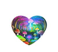 Ambientadores de coche con diseño de hongos de bosque, 6 unidades, en forma de corazón, para colgar, tabletas de aromaterapia, ambientadores perfumados para dormitorio y baño