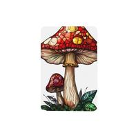 Ambientadores de coche con diseño de hongos rojos de color rojo, 4 unidades, tarjetas perfumadas colgantes, tarjetas perfumadas para tabletas de aromaterapia de coche, 4 unidades