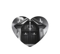 Ambientadores de coche con diseño de iglesia majestuosa, 6 unidades, pastillas de aromaterapia colgantes en forma de corazón, ambientadores perfumados para dormitorio y baño
