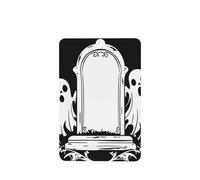 Ambientadores de coche con diseño de lápida ancha con fantasma, 4 unidades, tarjetas perfumadas colgantes, tarjetas perfumadas para coche, tabletas de aromaterapia