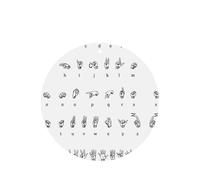 Ambientadores de coche con diseño de lenguaje de señas, 10 unidades, para hojas colgantes perfumadas para baño, con cuerda
