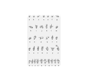 Ambientadores de coche con diseño de lenguaje de señas, 10 unidades, para hojas colgantes perfumadas para baño, con cuerda