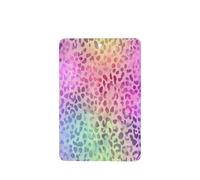 Ambientadores de coche con diseño de leopardo arcoíris pastel, 4 unidades, tarjetas perfumadas colgantes, tarjetas perfumadas para coche, tabletas de aromaterapia