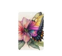 Ambientadores de coche con diseño de mariposa posada en una flor, 4 unidades, tarjetas perfumadas colgantes, tarjetas perfumadas para coche, tabletas de aromaterapia