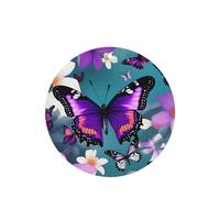 Ambientadores de coche con diseño de mariposas moradas y flores, juego de 6 piezas para colgar, proporciona un aroma duradero para el automóvil y el hogar