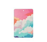 Ambientadores de coche con diseño de nubes de arte pop pastel, 4 unidades, tarjetas perfumadas colgantes, tarjetas perfumadas para coche, tabletas de aromaterapia