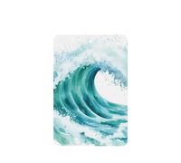 Ambientadores de coche con diseño de olas de océano, color azul y verde, 4 unidades, tarjetas perfumadas colgantes, tarjetas perfumadas para coche, tabletas de aromaterapia