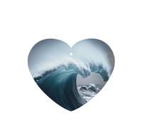 Ambientadores de coche con diseño de olas gigantes en el océano, 4 unidades, para colgar, desechables, para vehículos, aroma a lavanda