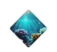 Ambientadores de coche con diseño de paisaje subacuático, juego de 6 piezas para colgar, proporciona un aroma duradero para el automóvil y el hogar