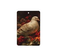 Ambientadores de coche con diseño de paloma de la paz navideña, 4 unidades, tarjetas perfumadas colgantes, tarjetas perfumadas para coche, tabletas de aromaterapia