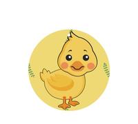 Ambientadores de coche con diseño de pato de dibujos animados, 6 unidades, forma redonda, para colgar en tabletas de aromaterapia, ambientadores perfumados para dormitorio y baño