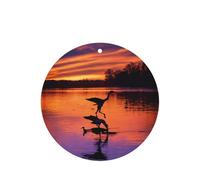 Ambientadores de coche con diseño de patos salvajes voladores de caza, 10 unidades, para hojas colgantes perfumadas para baño, con cuerda