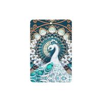 Ambientadores de coche con diseño de pavo real blanco con patrón de pantalla abierta, 4 unidades, tabletas rectangulares de aromaterapia, ambientadores perfumados para dormitorio y baño