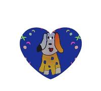 Ambientadores de coche con diseño de perro de dibujos animados de fantasía, 6 unidades, pastillas de aromaterapia colgantes en forma de corazón, ambientadores perfumados para dormitorio y baño