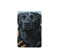 Ambientadores de coche con diseño de perro labrador retriever negro, 4 unidades, tarjetas perfumadas colgantes, tarjetas perfumadas para coche, tabletas de aromaterapia