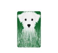 Ambientadores de coche con diseño de perro lindo que se esconde en la hierba, 4 tarjetas perfumadas colgantes, tarjetas perfumadas para coche, tabletas de aromaterapia