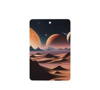 Ambientadores de coche con diseño de planeta desconocido, 4 unidades, rectangulares, para colgar en tabletas de aromaterapia, ambientadores perfumados para dormitorio y baño