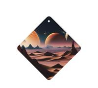 Ambientadores de coche con diseño de planeta desconocido, 4 unidades, tabletas cuadradas de aromaterapia, ambientadores perfumados para dormitorio y baño