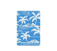 Ambientadores de coche con diseño de playa tropical azul, 4 unidades, tarjetas perfumadas colgantes, tarjetas perfumadas para coche, tabletas de aromaterapia
