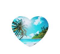 Ambientadores de coche con diseño de playa tropical, juego de 6 tarjetas para colgar, proporciona un aroma duradero para automóvil y hogar